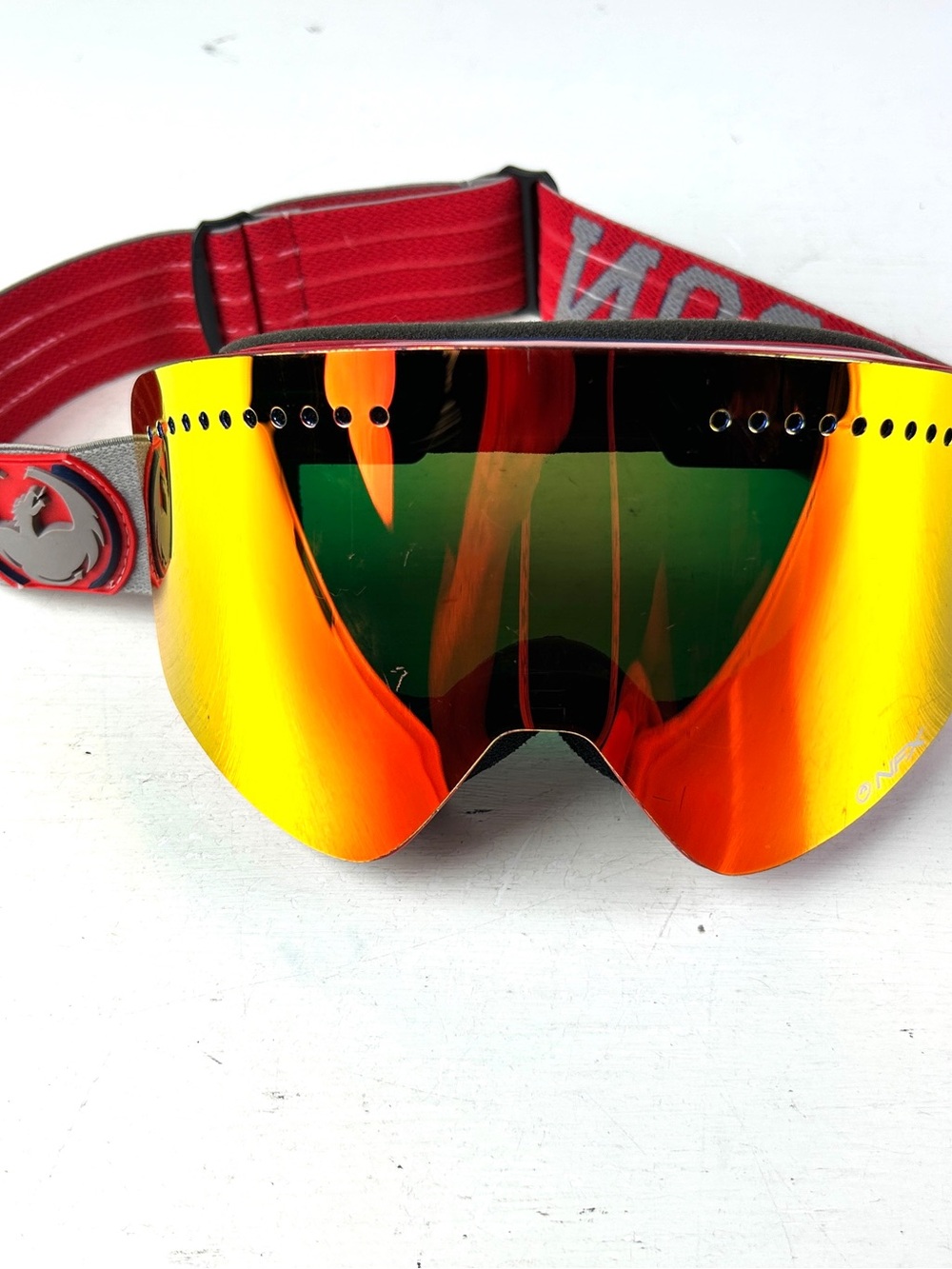 Dragon NFX Lens Ski Snowboard Goggles Frameless Red Gold Mirror Adult
